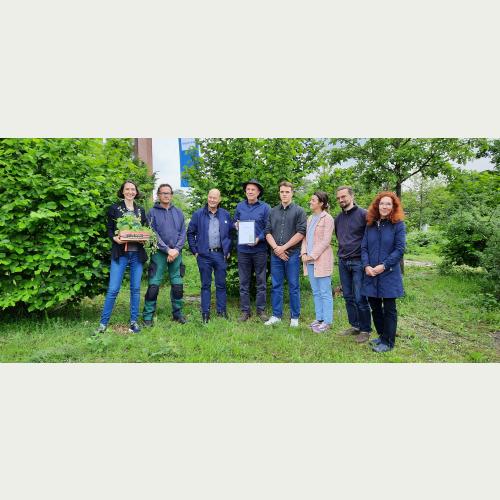 Svenja Holst, Jan Beneke, Axel Jahn, Wolfgang und Carl und Luisa Springer, Léonard Hansen, Susanna Fiebig (v.l.n.r.)
